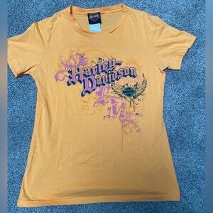 Harley Davidson Yellow Shirt